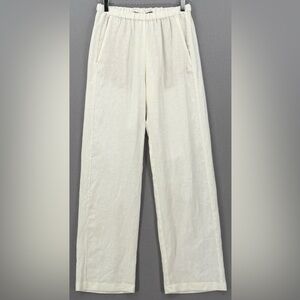 Enza Costa Cream Linen Trousers